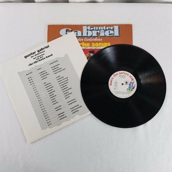 Gunter Gabriel Der Liederboss Starke Songs 33 RPM Record 1977 Hansa - Picture 3 of 4